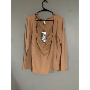 Future Collective Reese Blutstein Long Sleeve Sweetheart Corset Top 1X NWT